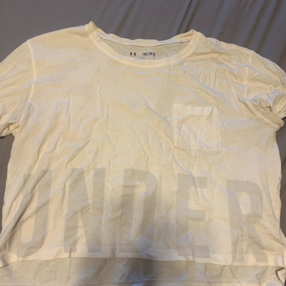 youth md under armour cropped t shirt